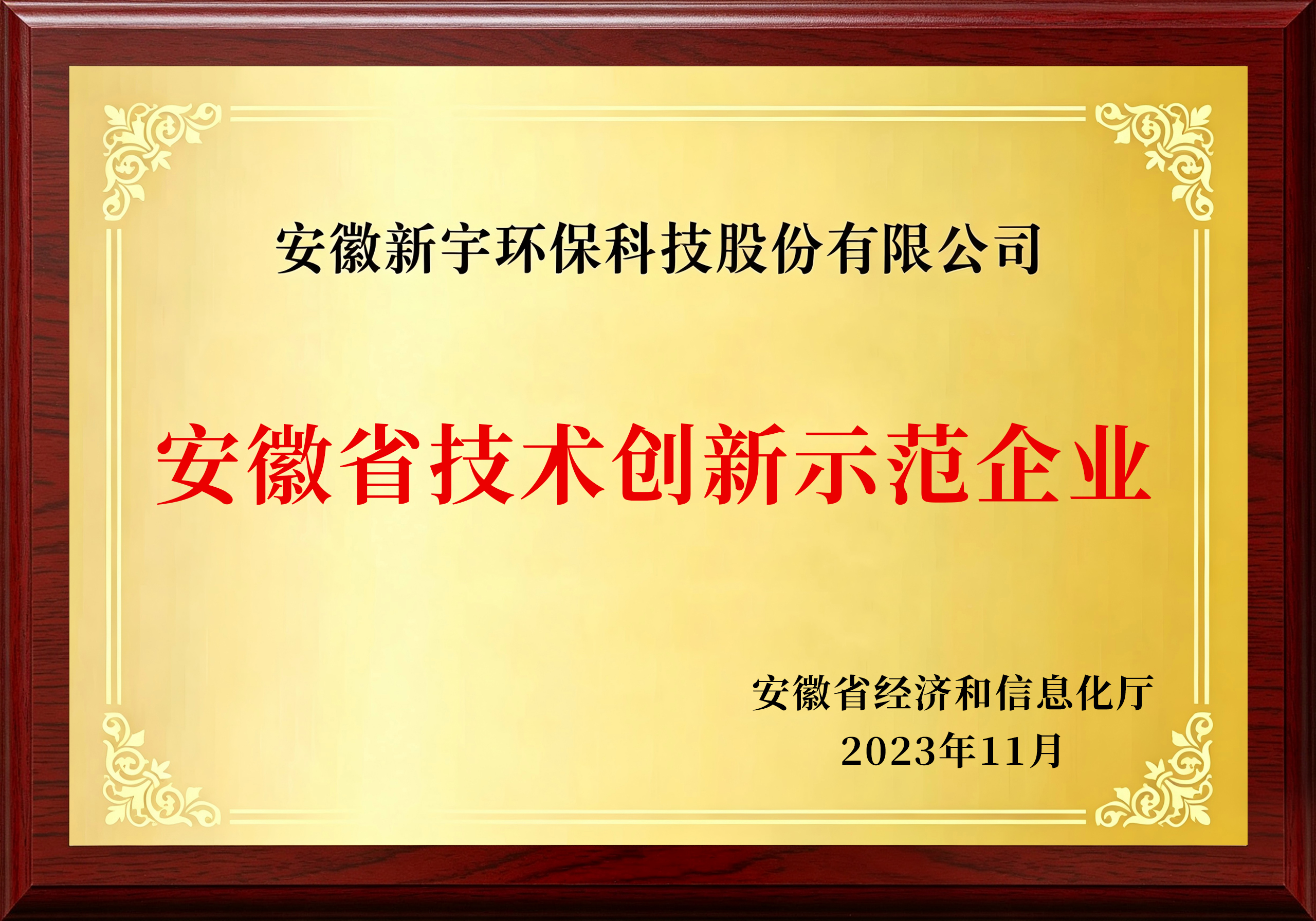 安徽省技术创新示范企业